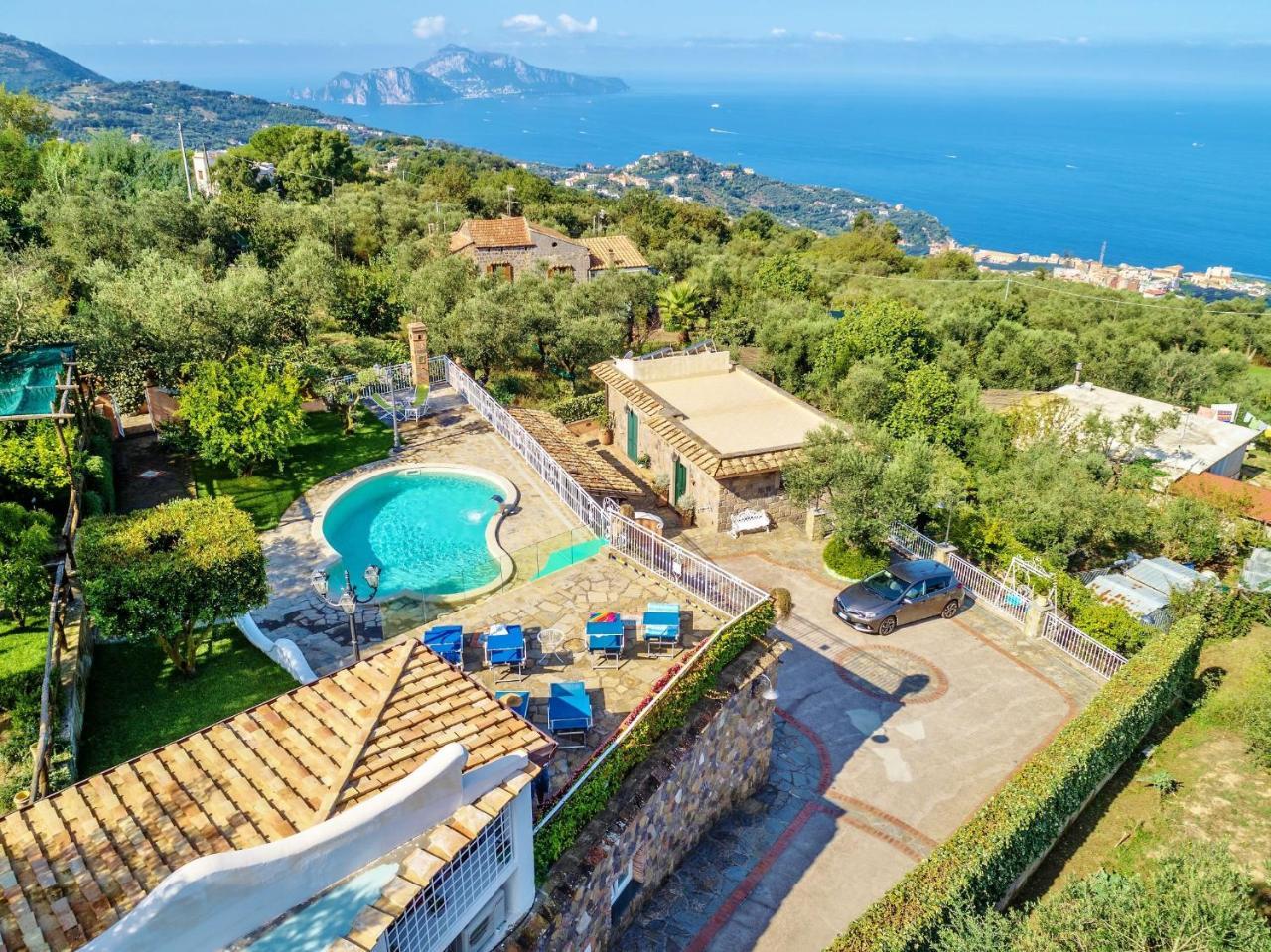 Villa Marika - Private Heated Pool Massa Lubrense Exterior photo